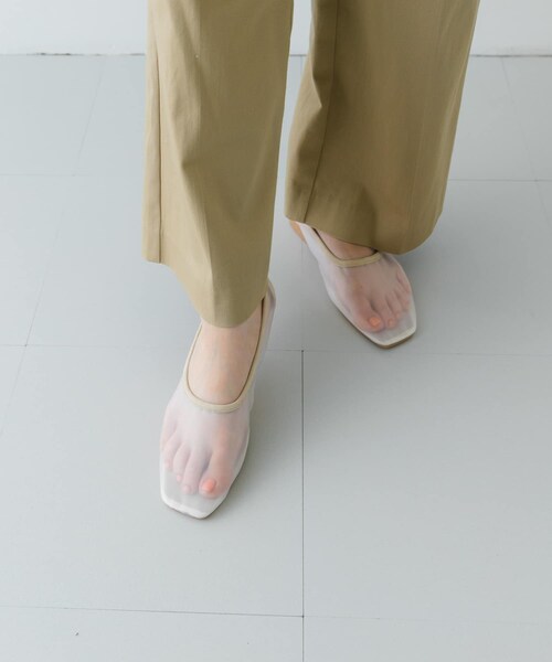 RODE SKO（ロデスコ）の「『MADE IN JAPAN』シアーフラットシューズ（バレエシューズ・レディース・BLACK/BEIGE/WHITE・36/37/38）」の10枚目の写真