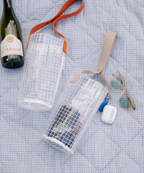 EKAL(エカル)の「TINY GARDEN PRODUCTS プレイフル ワインバッグ(ハンドバッグ・レディース・GREIGE/ORANGE・one)」の4枚目の写真