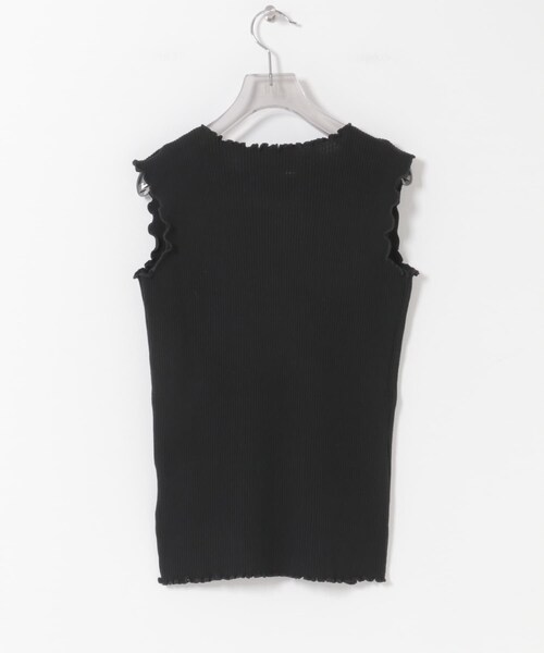 URBAN RESEARCH（アーバンリサーチ）の「V::ROOM　WAFFLE RIB COMBO TANKTOP（タンクトップ・レディース・BLACK/NATURAL・2/4）」の10枚目の写真