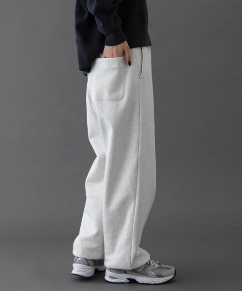 URBAN RESEARCH DOORS（アーバンリサーチドアーズ）の「FORK&SPOON　リサイクルコットン裏毛スウェットパンツ（スウェットパンツ・レディース・NAVY/OATMEAL/DARKPURPLE・1/2）」の7枚目の写真