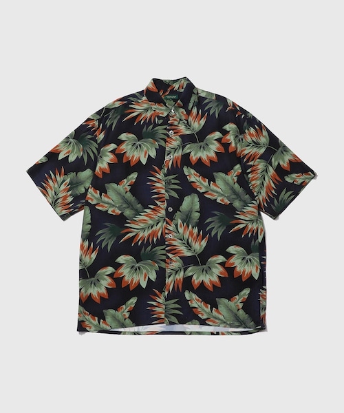 ADAM ET ROPE'(アダムエロペ)の「FLOWER PRINT S/S SHIRT(シャツ/ブラウス・メンズ・ネイビー・L/M/S)」の1枚目の写真