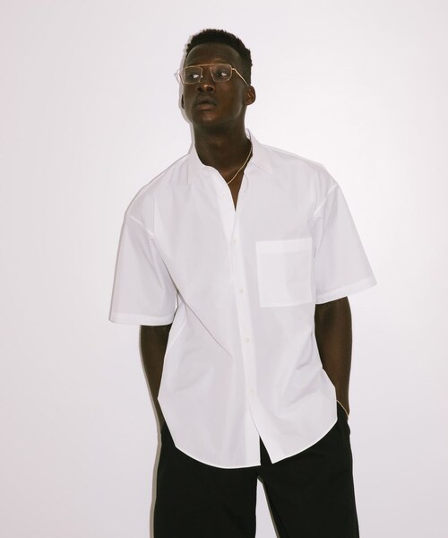 URBAN RESEARCH（アーバンリサーチ）の「new basic　THOMAS MASON SHORT-SLEEVE OVER SHIRTS（シャツ/ブラウス・メンズ・WHITE/ROYAL/SAX/DARK GREEN/STRIPE・S/M/L/XL）」の10枚目の写真