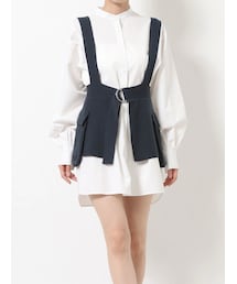 MURUA | ベルトレイヤードシャツワンピース(ワンピース)