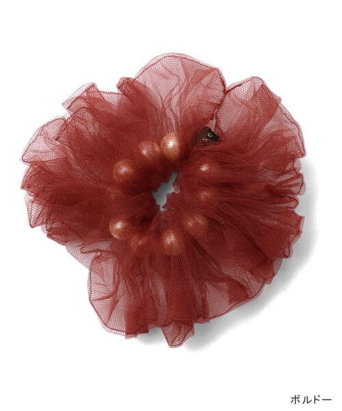 URBAN RESEARCH（アーバンリサーチ）の「EMO ease  ポップコーンシュシュ バングル＆ヘアゴム（ヘアゴム・レディース・BEG/ボルドー/BLK・-）」の3枚目の写真