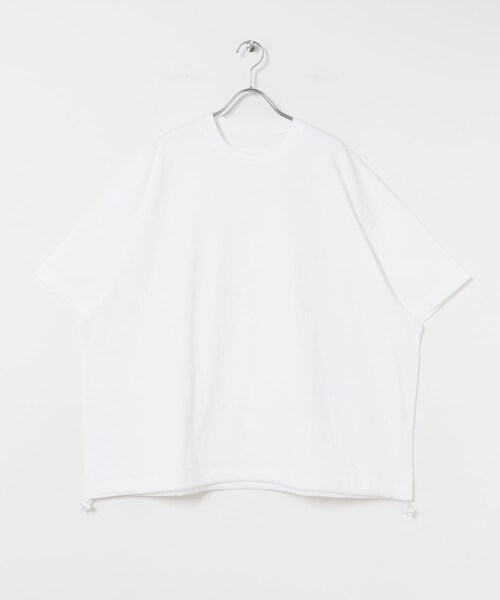 URBAN RESEARCH（アーバンリサーチ）の「dDdDdDd　BIG DRAWSTRING SHORT-SLEEVE T-SHIRTS（Tシャツ/カットソー・メンズ・WHITE/BLACK/NAVY/M.GRAY・S/M/L/XL/XXL）」の5枚目の写真