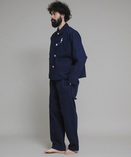 URBAN RESEARCH（アーバンリサーチ）の「『別注』LOWERCASE×URBS　FACEカバーオール（デニムジャケット・メンズ・INDIGO・M/L/XL）」の7枚目の写真