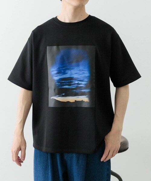 ITEMS URBANRESEARCH（アイテムズ アーバンリサーチ）の「Art Graphic ポンチTシャツ Dawn（Tシャツ/カットソー・メンズ・WHT/BLK・M/L）」の16枚目の写真