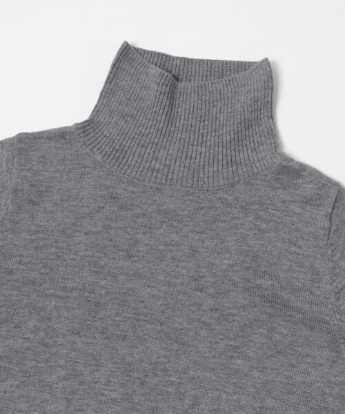 THE GOODLAND MARKET(ザグッドランドマーケット)の「『別注』MIDIUMISOLID×THE GOODLAND MARKET turtle neck PO(ニット/セーター・レディース・Gray/brown/blue・FREE)」の6枚目の写真