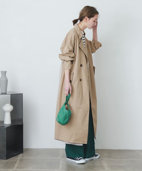 SENSE OF PLACE by URBAN RESEARCH（センスオブプレイスバイアーバンリサーチ）の「2WAYトレンチコート（ステンカラーコート・レディース・BEIGE/GREIGE・FREE）」の17枚目の写真