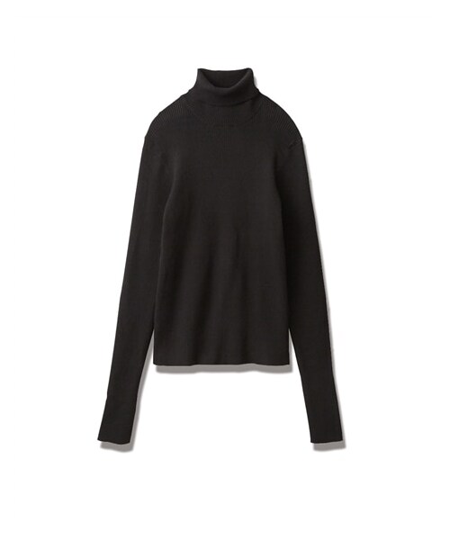 nissen（ニッセン）の「【CHIC STYLE】ロングスリーブタートルニット（ニット/セーター・レディース・レッド/ブルー/グレー/黒・M/L/LL/3L/4L/5L/6L/8L/10L）」の5枚目の写真