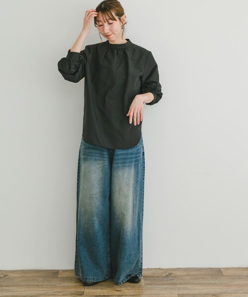 ITEMS URBANRESEARCH（アイテムズ アーバンリサーチ）の「ハイネックブラウス（シャツ/ブラウス・レディース・SRP/BLK/OFF・FREE）」の15枚目の写真