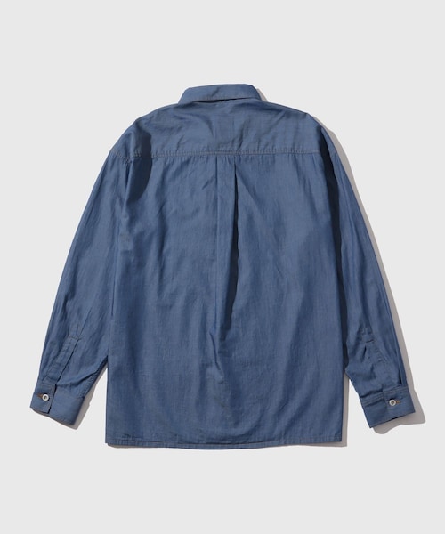 ADAM ET ROPE'（アダムエロペ）の「ライトオンスデニムシャツ ADAM ET ROPE' JEANS（シャツ/ブラウス・メンズ・ネイビー/ブルー系・L/M）」の18枚目の写真