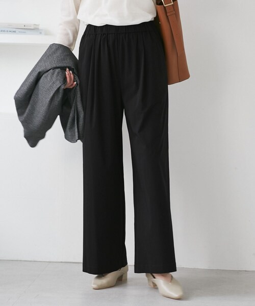 ROPE' PICNIC(ロペピクニック)の「キレイ目イージーワイドパンツ/UVカット(その他パンツ・レディース・ブラック/チャコール/ダークブラウン/ベージュ系・L/M/S)」の17枚目の写真