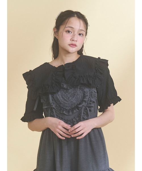 merryjenny ビッグカラーブラウス merry jenny（メリージェニー）の「ビッグカラーブラウス（シャツ