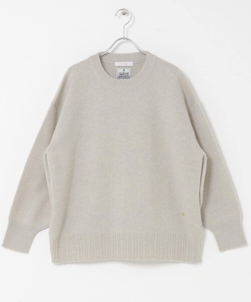 URBAN RESEARCH ROSSO（アーバンリサーチロッソ）の「F by ROSSO　ハミルトンクルーネックニット（ニット/セーター・レディース・L/GREIGE/GRAY/D/CHERRY/BLUE・FREE）」の2枚目の写真