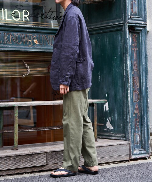 ADAM ET ROPE'（アダムエロペ）の「【BONCOURA/ボンクラ】ベイカーパンツ（その他パンツ・メンズ・オリーブ・28/30/32）」の10枚目の写真