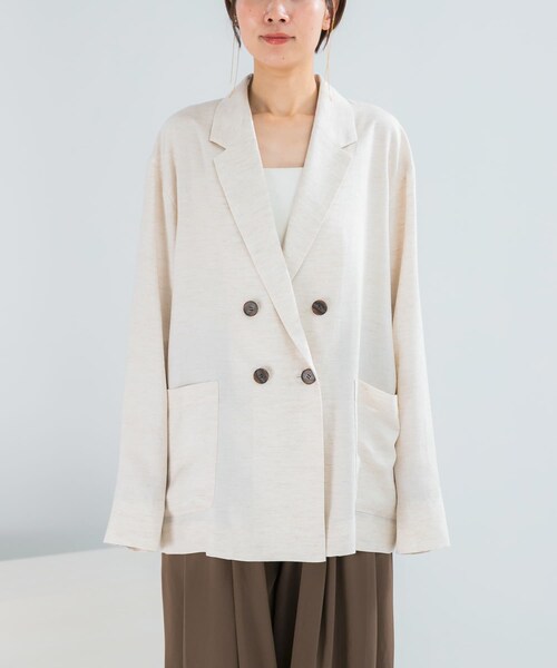 URBAN RESEARCH ROSSO（アーバンリサーチロッソ）の「ELENDEEK　BACK CROSS TAILORED JACKET（テーラードジャケット・レディース・GRY/BGE・Free）」の19枚目の写真