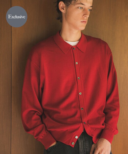 URBAN RESEARCH（アーバンリサーチ）の「『別注』crepuscule×URBAN RESEARCH　H-G Knit Shirts（ニット/セーター・メンズ・GRAY/D BROWN/BRICK/BLACK・1/2）」の8枚目の写真