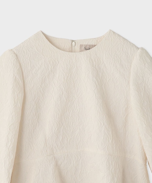 ROPE'（ロペ）の「【troisiemechaco（トロワズィエムチャコ）】×moi salon et rope EXCLUSIVE EDITION JACQUARD BLOUSE（シャツ/ブラウス・レディース・オフホワイト/ブラック・36/38）」の13枚目の写真