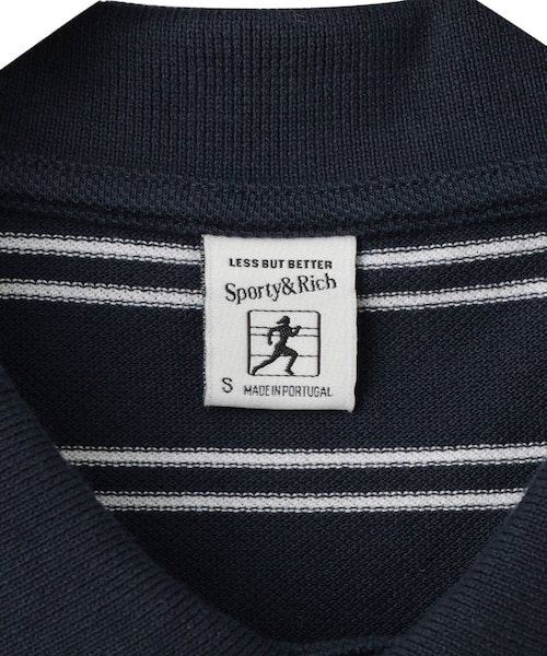 ADAM ET ROPE'(アダムエロペ)の「【Sporty&Rich(スポーティー アンド リッチ)】Signature Logo Polo(ポロシャツ・レディース・ネイビー・S)」の8枚目の写真