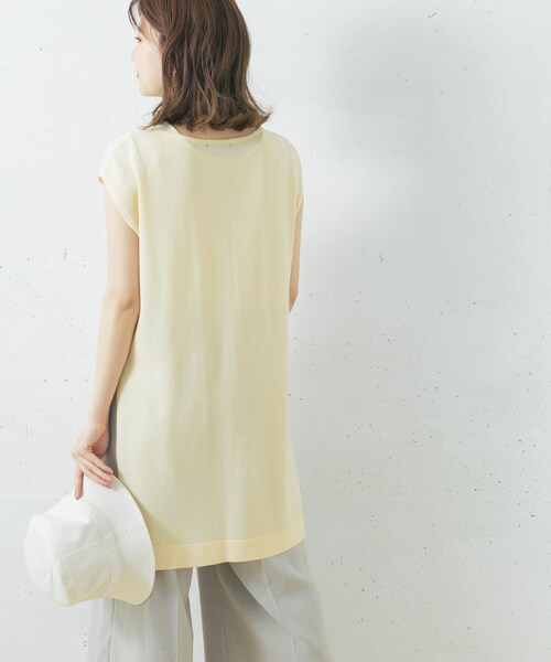 URBAN RESEARCH ROSSO（アーバンリサーチロッソ）の「チュニックニットベスト（ニット/セーター・レディース・IVORY/D/BROWN/IVORY②・FREE）」の22枚目の写真