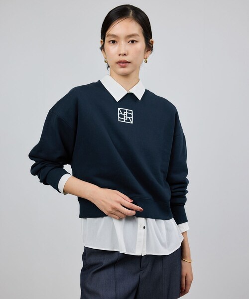 ROPE'（ロペ）の「アナグラム刺繍スウェットプルオーバー/イージーケア（スウェット・レディース・ベージュ系/ネイビー/ピンク系・F）」の5枚目の写真