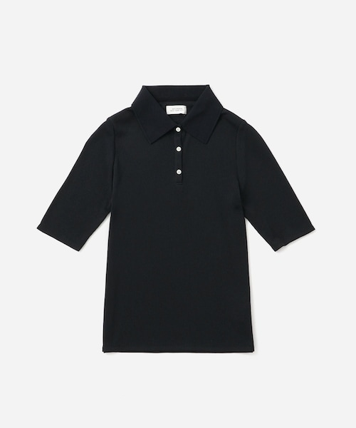 Saturdays NYC(サタデーズ ニューヨークシティ )の「Devin Rib Poloshirt(ポロシャツ・レディース・ブラック/オフホワイト/イエロー・L/M/S)」の11枚目の写真