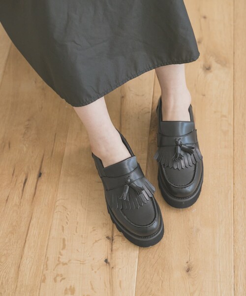 ITEMS URBANRESEARCH（アイテムズ アーバンリサーチ）の「トラックソールタッセルローファー（ローファー・レディース・BLK・S/M/L）」の10枚目の写真