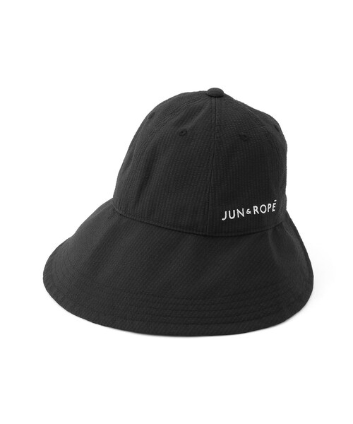 ROPE'(ロペ)の「【UV】セミワイドハット(ハット・レディース・ブラック/ホワイト・F)」の2枚目の写真