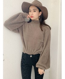 GYDA | ハイネックシャギーニットTOPS(ニット/セーター)