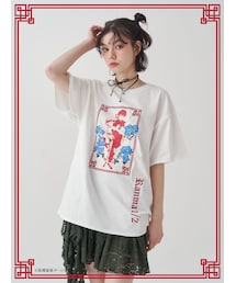 jouetie（ジュエティ）の「【TVアニメ『らんま1/2』jouetie】チャイナグラフィックTシャツ（その他）」