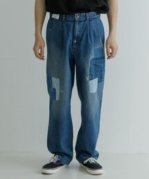 FREEMANS SPORTING CLUB DOUGLASTON DENIM TROUSERS