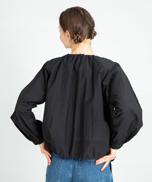 URBAN RESEARCH Sonny Label（アーバンリサーチサニーレーベル）の「ノーカラーギャザーブルゾン（ブルゾン・レディース・ブラック/ライトグレー/アイボリー・FREE）」の18枚目の写真