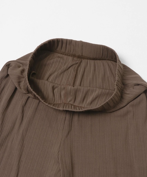 KBF（ケイビーエフ）の「イージーRIBフレアパンツ（その他パンツ・レディース・IVORY/BROWN/BLACK・One）」の7枚目の写真