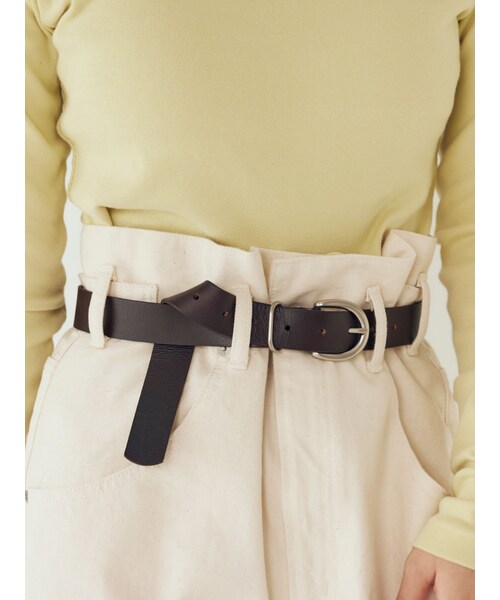 Ungrid（アングリッド）の「レザーベルト（ベルト・レディース・ブラック/ブラウン・F）」の4枚目の写真