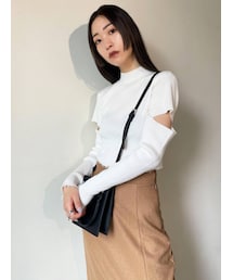 EMODA | カットアウトクラッシュニット(ニット/セーター)