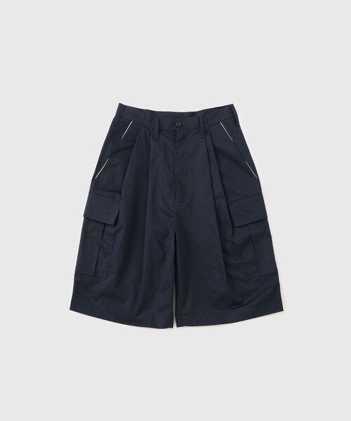 ADAM ET ROPE'（アダムエロペ）の「【CAMIEL FORTGENS/カミエル フォートヘンス】CARGO SHORTS COTTON SUITING（スラックス・メンズ・ダークブラウン/ネイビー・S/XS）」の4枚目の写真