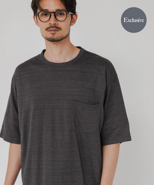 URBAN RESEARCH(アーバンリサーチ)の「『別注』YLEVE×URBAN RESEARCH LINEN POCKET T-SHIRTS(Tシャツ/カットソー・メンズ・BRIC/CHARCOAL/ECRU・4/5)」の2枚目の写真