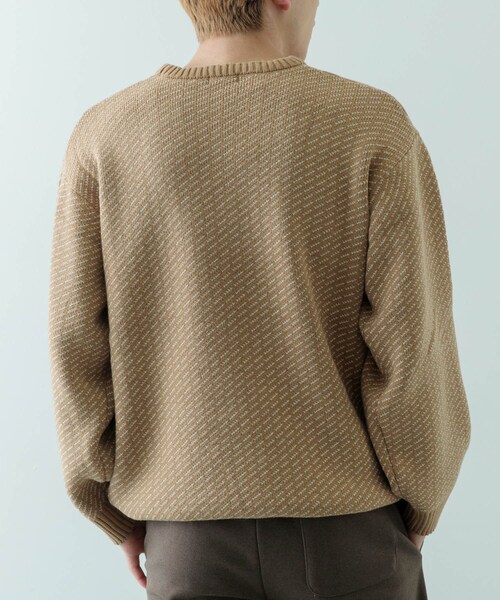 ITEMS URBANRESEARCH(アイテムズ アーバンリサーチ)の「マシンウォッシャブル バーズアイ クルーニット(ニット/セーター・メンズ・BEG/NVY/BLK・M/L)」の8枚目の写真