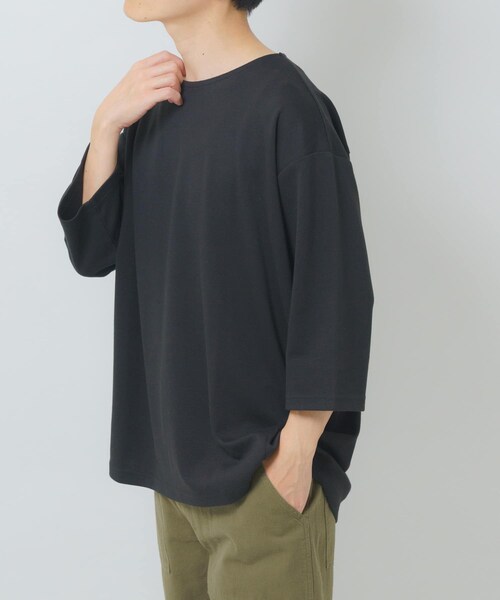ITEMS URBANRESEARCH(アイテムズ アーバンリサーチ)の「接触冷感ポンチ7分袖トップス(Tシャツ/カットソー・メンズ・WHT/BLU/BEG/BLK・M/L)」の15枚目の写真