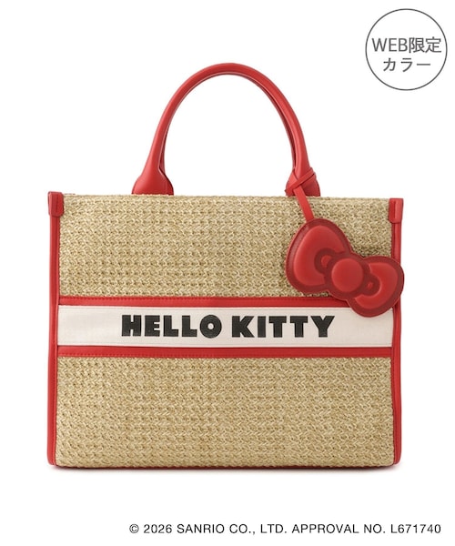 VIS(ビス)の「【HELLO KITTY×VIS】日焼けデザイン ハローキティ雑材トートバッグ(トートバッグ・レディース・ブラック系/レッド系/その他・F)」の11枚目の写真