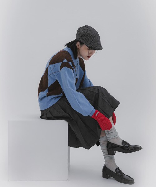 SENSE OF PLACE by URBAN RESEARCH（センスオブプレイスバイアーバンリサーチ）の「モチモチニットグローブ（ベルト・レディース・CHARCOAL/RED/GRAY・one）」の17枚目の写真