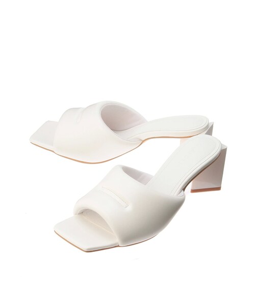 ELENDEEK（エレンディーク）の「CUSHION SANDAL（サンダル・レディース・オフホワイト/ブラック/レッド・37/38）」の6枚目の写真