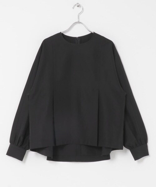 URBAN RESEARCH DOORS（アーバンリサーチドアーズ）の「タックフレアペプラムブラウス（シャツ/ブラウス・レディース・GREGE/BLACK・Free）」の4枚目の写真