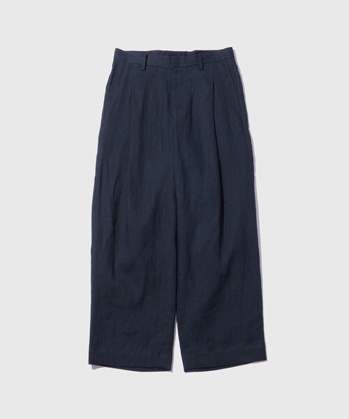 ADAM ET ROPE'(アダムエロペ)の「【URU/ウル】1 TUCK PANTS(その他パンツ・メンズ・ライトグレー/ネイビー・1/2)」の5枚目の写真