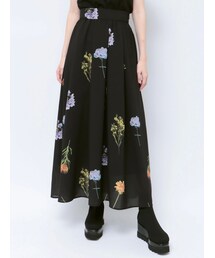 MURUA | タックギャザーフラワープリントスカート【WEB限定】【花柄】(スカート)
