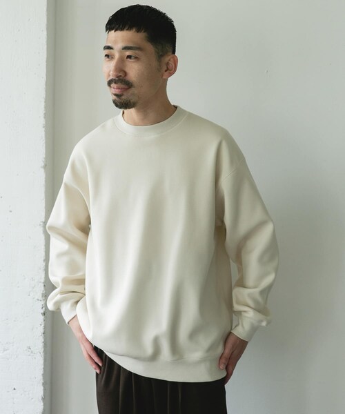 URBAN RESEARCH DOORS(アーバンリサーチドアーズ)の「ワッフルフリースクルーネックプルオーバー(Tシャツ/カットソー・メンズ・ECRU/GRAY/BLACK・M/L)」の22枚目の写真