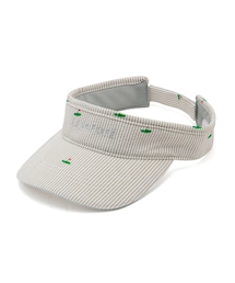 ROPE'（ロペ）の「【撥水】【吸水速乾】シアサッカー柄バイザー（サンバイザー）」