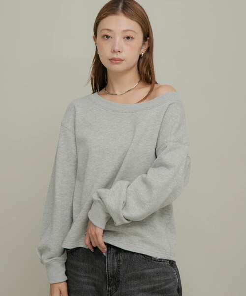 URBAN RESEARCH Sonny Label（アーバンリサーチサニーレーベル）の「ワイドクルーネックスウェット（スウェット・レディース・オフ/グレー/ピンク/イエロー・FREE）」の19枚目の写真