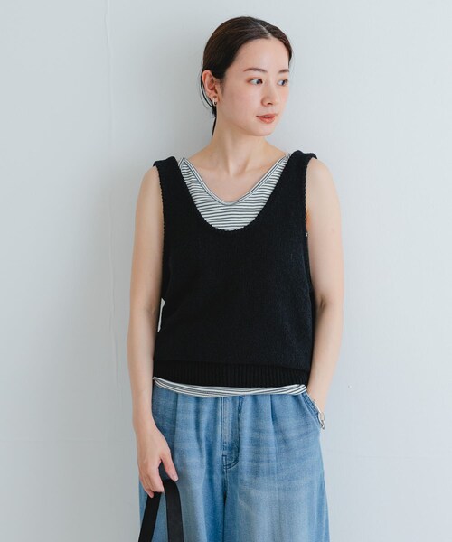 URBAN RESEARCH（アーバンリサーチ）の「ブークレ2WAYベスト（ベスト・レディース・RED/NAVY/OFF・FREE）」の21枚目の写真